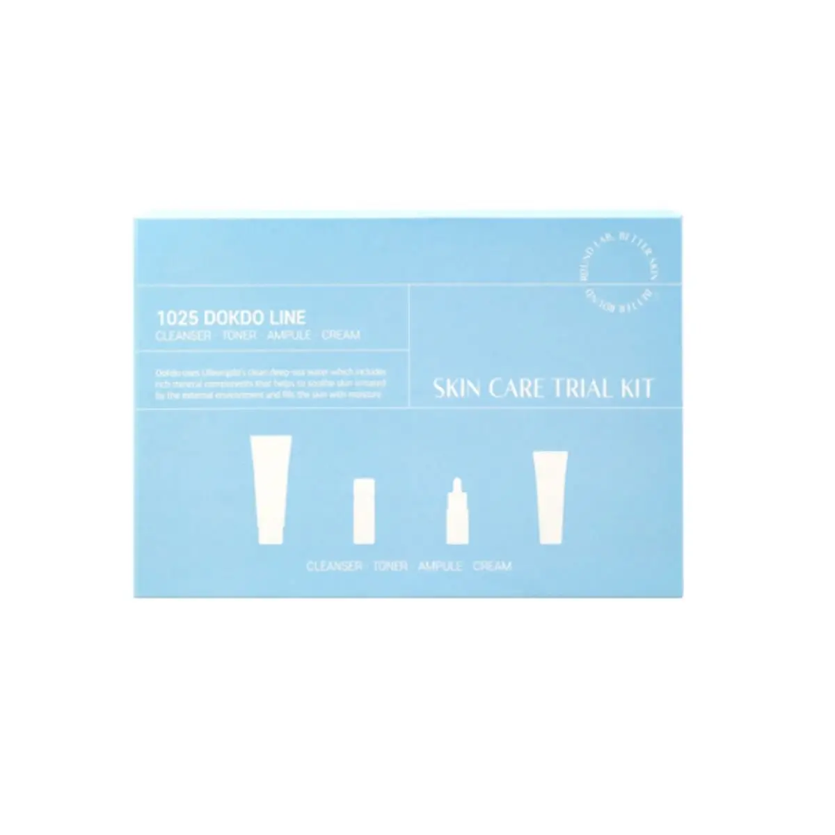 1025 Dokdo Trial Kit (Cleanser 30mL + Toner 20mL + Ampoule 10mL + Cream 20mL)