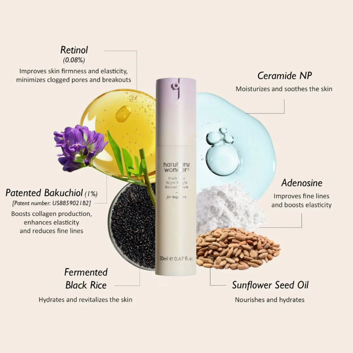 Black Rice Night Knight Retinol Serum 20mL - Image 4
