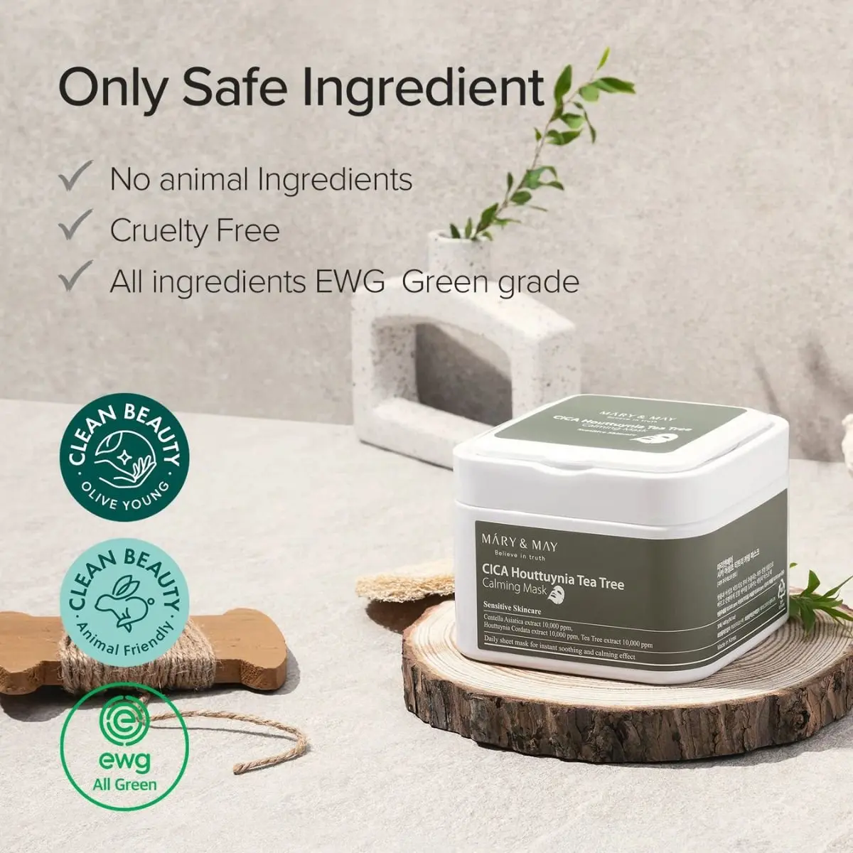Cica Houttuynia Tea Tree Calming Mask 30pcs - Image 4