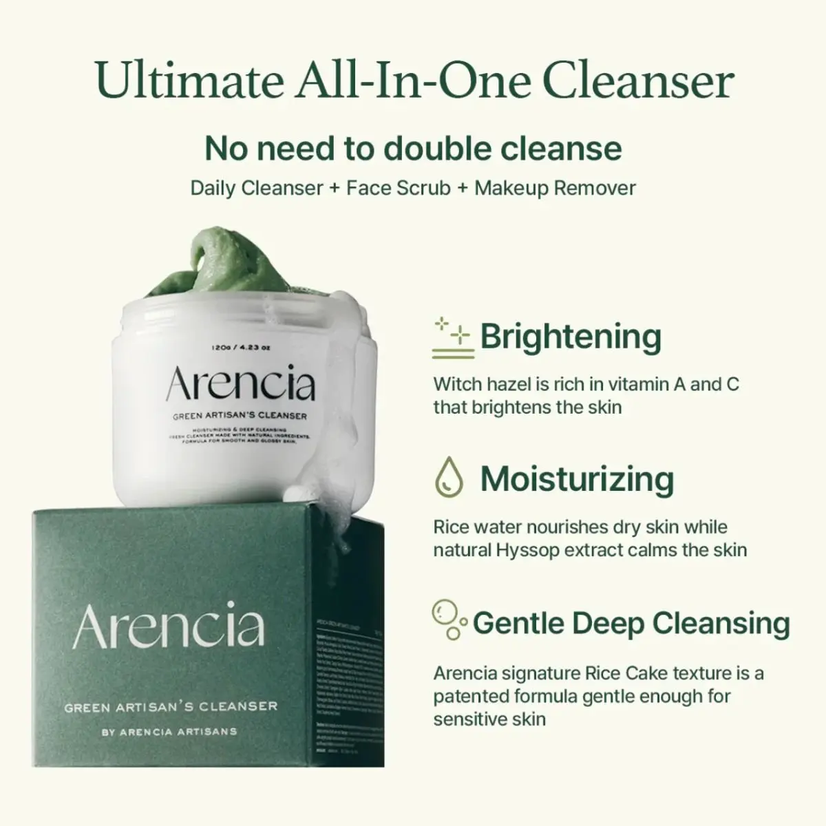 Fresh Green Cleanser 120g - Image 2