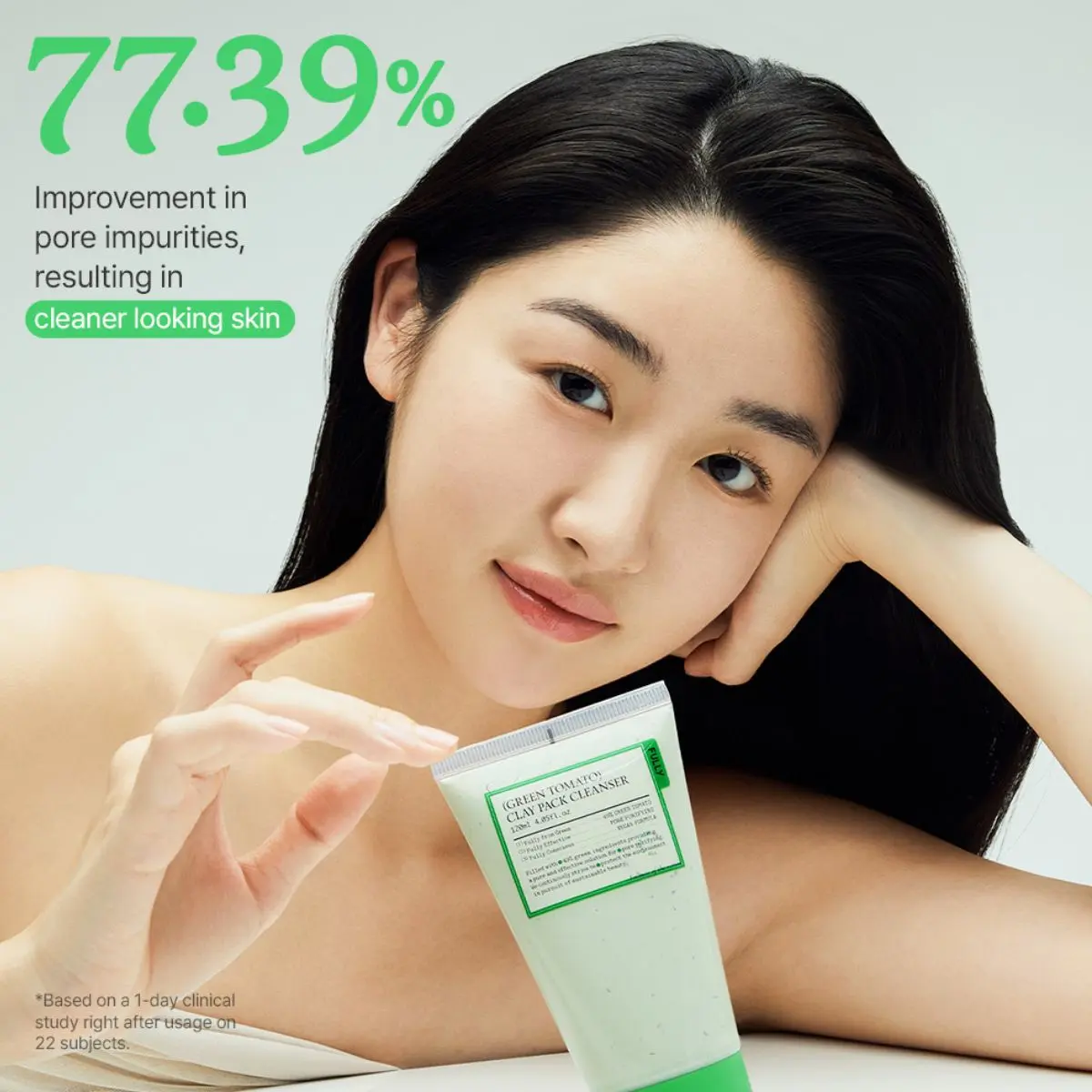 Green Tomato Clay Mask Cleanser 120mL - Image 3