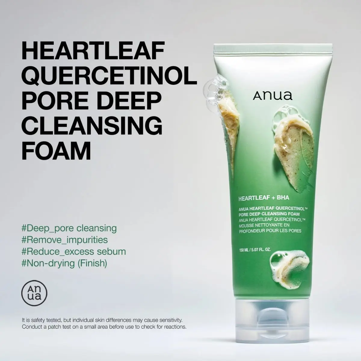 Heartleaf Quercetinol Pore Deep Cleansing Foam 150mL - Image 3