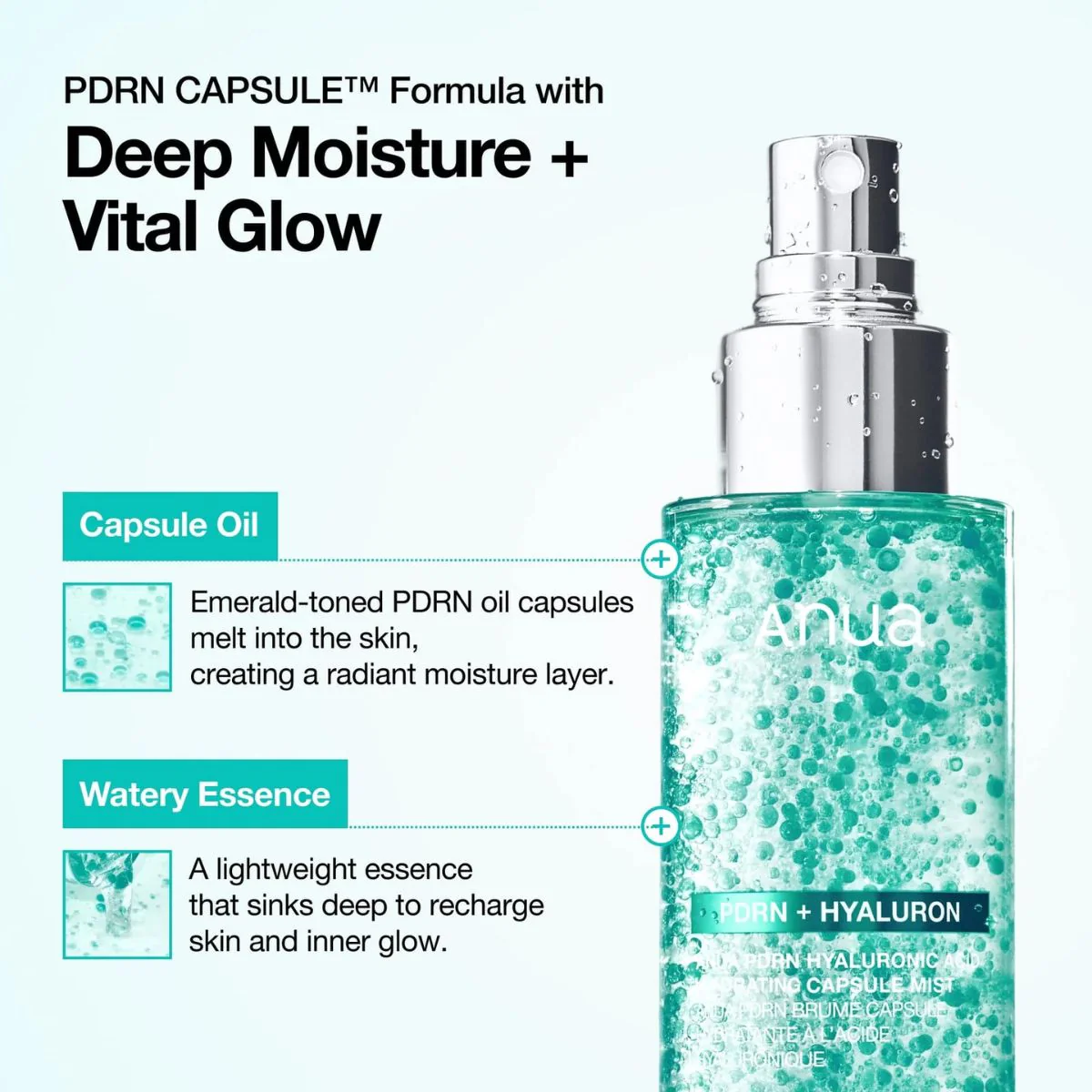 PDRN Hyaluronic Acid Hydrating Capsule Mist 100mL - Image 5