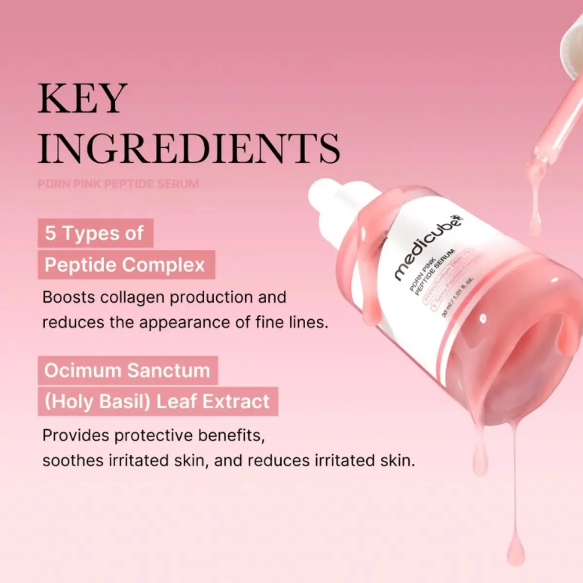 PDRN Pink Peptide Serum 30mL - Image 4