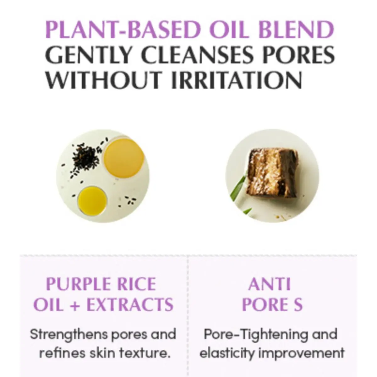 Purple Rice Pore Smoothing Cleansing Oil 200mL - Image 2
