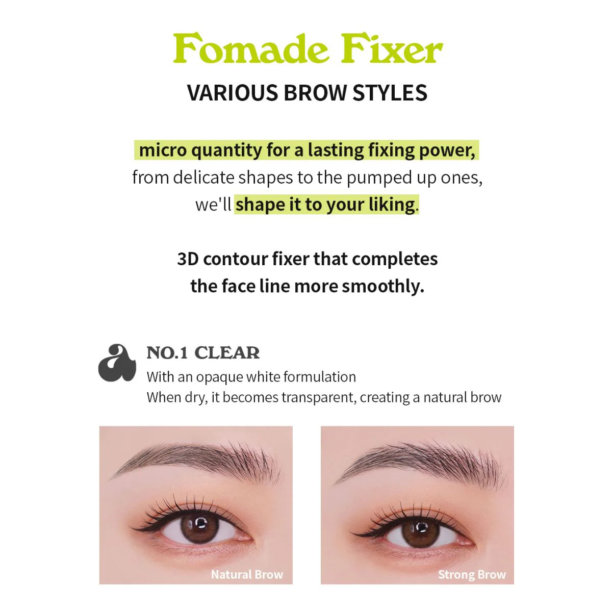 Shaper Pomade Eyebrow Fixer No.1 Clear - Image 3