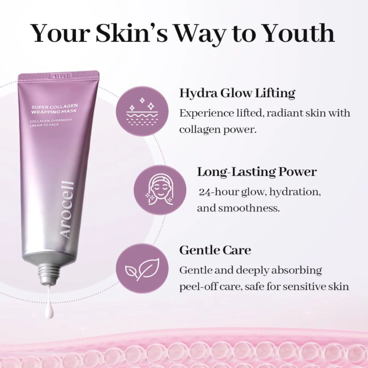 Super Collagen Wrapping Facial Mask 50g - Image 3